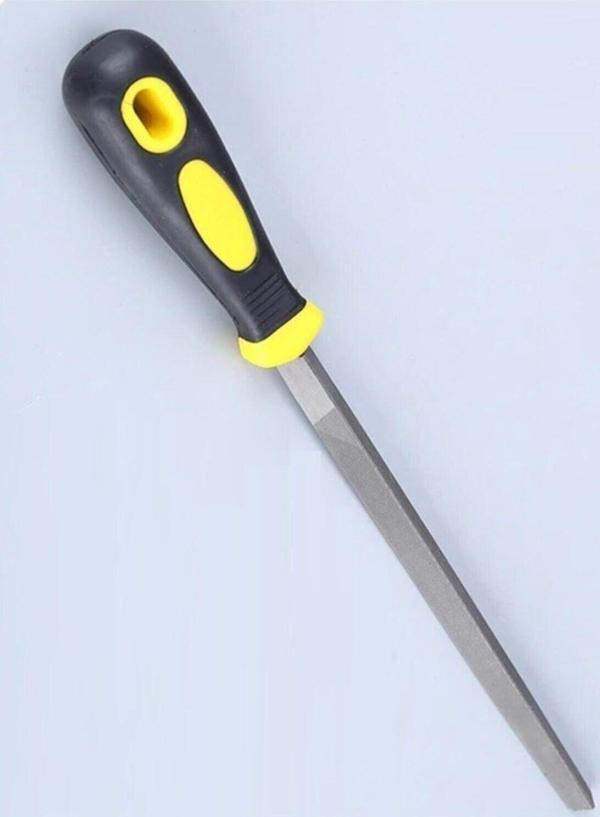 Depolife 3 Gen 32 Cm Saplı Eğe Metal Ahşap Eğe Plastik Saplı Yüksek Kalite Üçgen - Image 1