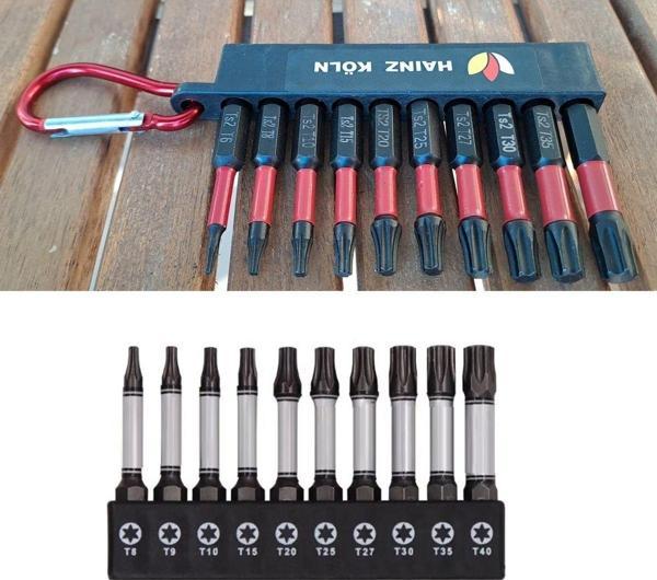 Depolife Bits Uç Matkap Ucu Tornavida Ucu Vidalama Ucu 10 Lu Ph2 - Pz2 Anahtarlık - Image 1