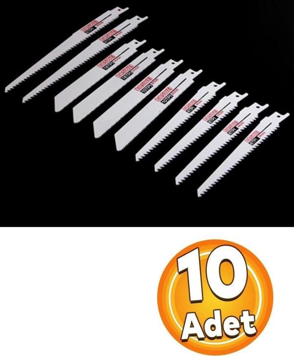 Depolife Tilki Kuyruğu Testere Seti 10 Parçalı Kılıç Testere Bıçağı Pistonlu Testere Bıçakları - Image 1