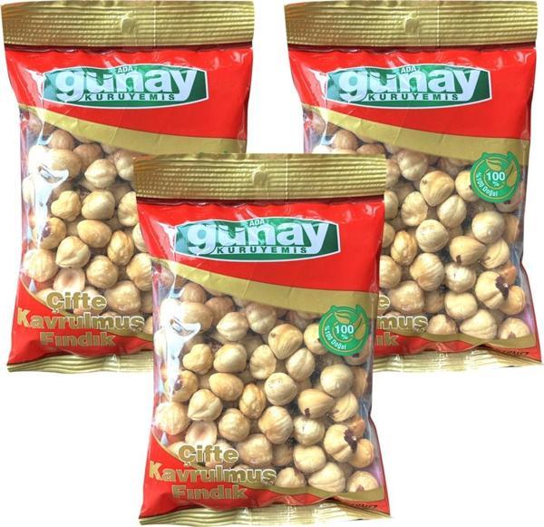 ADA GÜNAY KURUYEMİŞ Çifte Kavrulmuş Fındık 100 gr x 3 Adet - Image 1