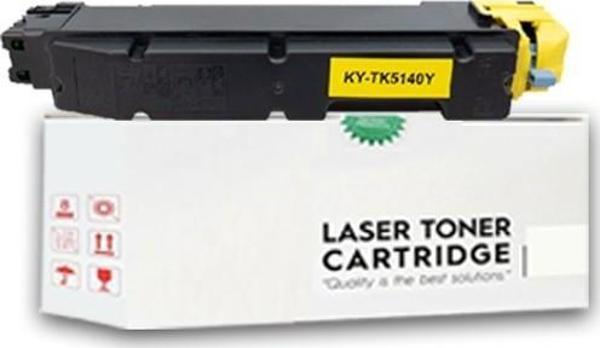 PlusPrint TK-5140 Kyocera Ecosys P6130CDN  Sarı Muadil Toner - Image 1