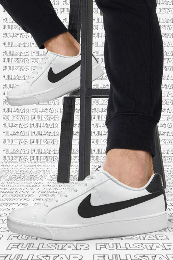 Nike Court Royale Unisex Leather Sneaker Hakiki Deri Günlük Spor Ayakkabı Beyaz - Image 1