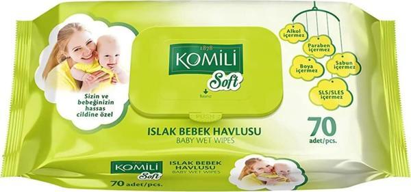 Komili Soft Islak Mendil 18x70 1260 Yaprak - Image 1