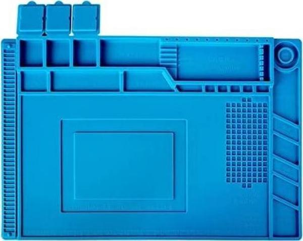S160 Isıya Dayanıklı Manyetik Silikon Tamir Pedi Mıknatıslı Saklama Bölmeli - 45X30cm - Image 1