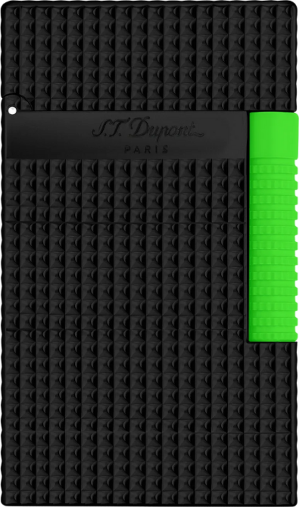 S.T. Dupont Le Grand Diamond Head Neon Green Puro Çakmağı 23072 - Image 1