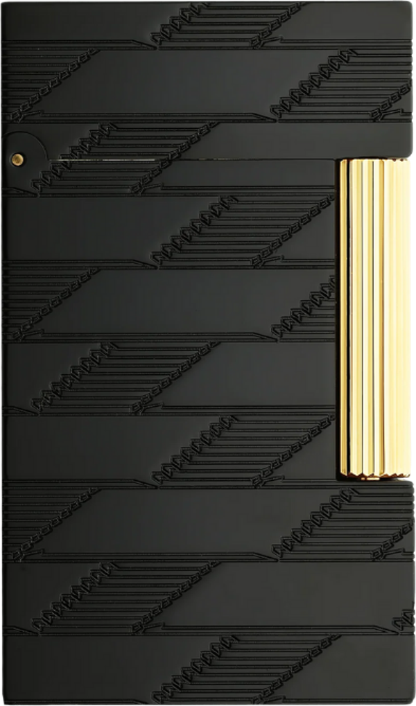 S.T. Dupont Line 2 Cling 1872 Monogram Black Puro Çakmağı 16179 - Image 1