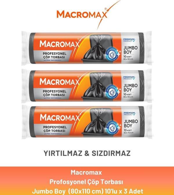 Macromax Profesyonel Çöp Torbası Jumbo Boy x 3 Adet - Image 1