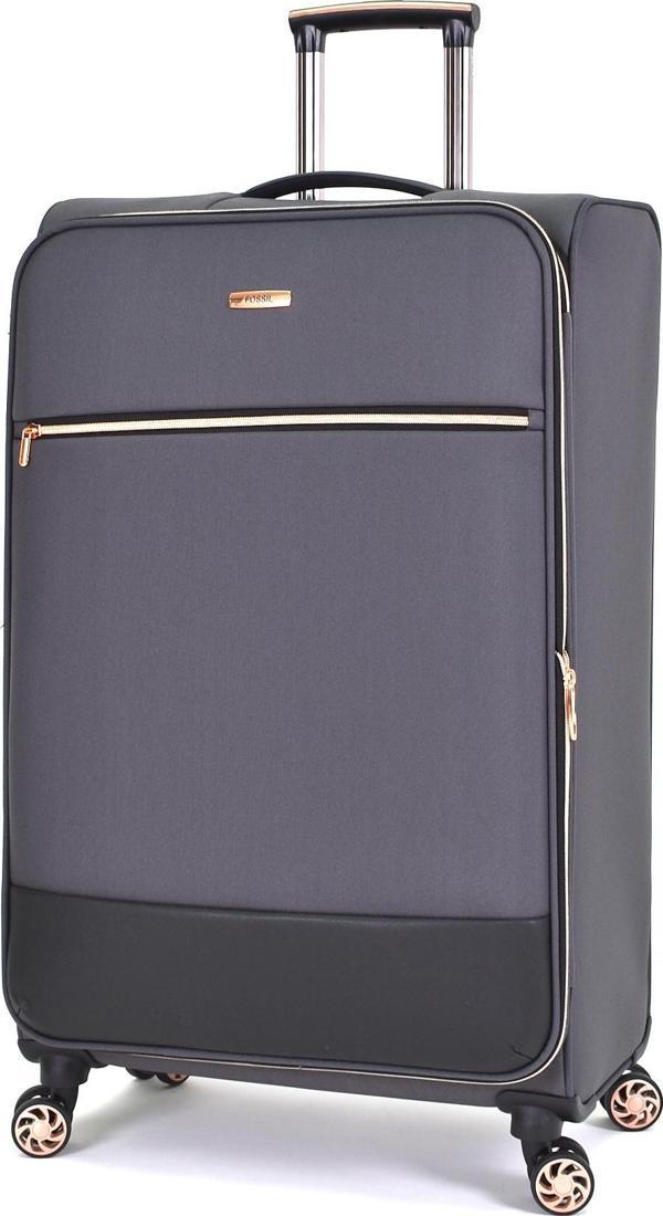 Fossil Ultra Light Kumaş Büyük Boy Valiz Gri FSL027 - Image 1