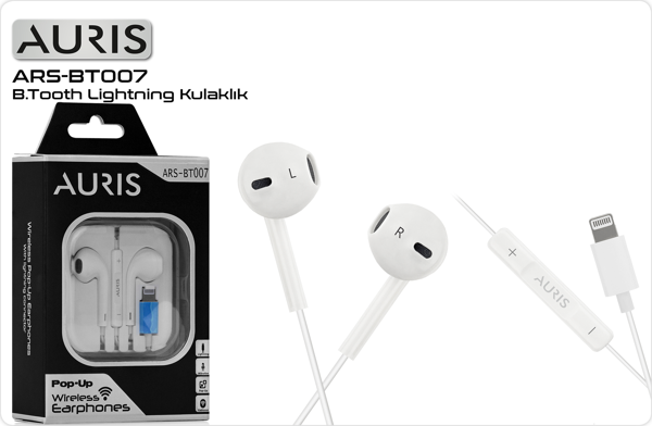 Auris Iphone Lightning Girişli Bluetooth Kulaklık - Image 1