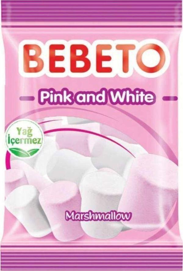 Pink White Marshmallow 70 gr X 12 Adet - Image 1
