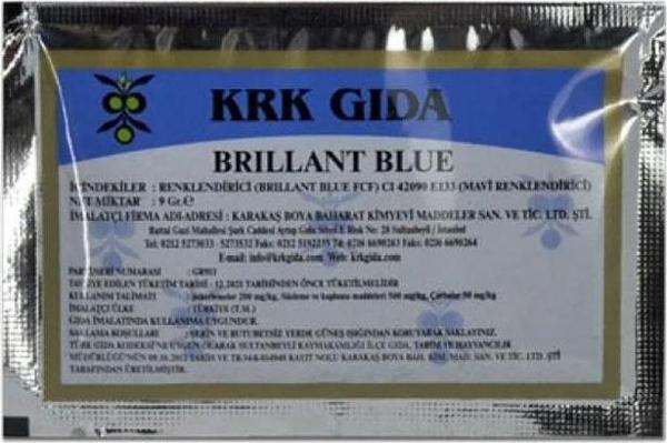 Krk Gıda Boyası  İndigo Mavi 9 Gr - Image 1