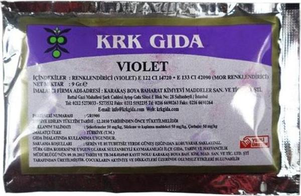 Krk Gıda Boyası Mor 9 Gr - Image 1