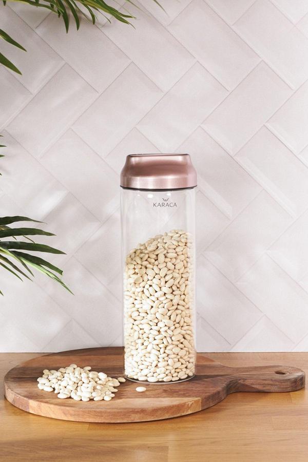 Dimple Rosegold Kavanoz Saklama Kabı -xl - Image 1