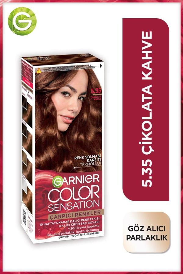 Garnier Çarpıcı Renkler 5.35 Çikolata Kahve Saç Boyası - Image 1