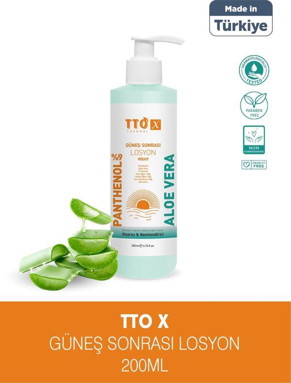 TTO X Aloe Vera Losyon Güneş Sonrası Bakım, Nemlendirici, Ferahlatıcı, Yatıştırıcı 200 ml - Image 1
