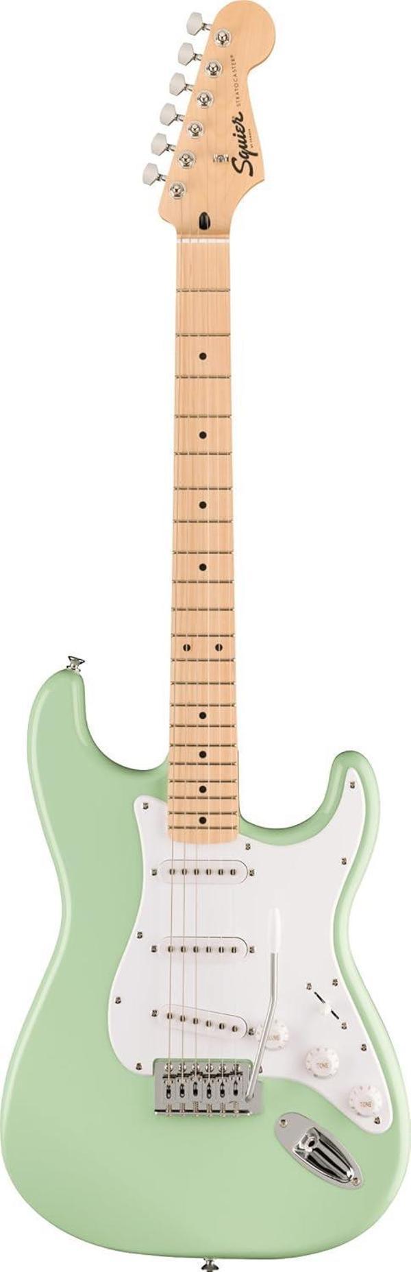 Squier FSR Sonic Stratocaster Akçaağaç Klavye WPG Surf Green Elektro Gitar - Image 1
