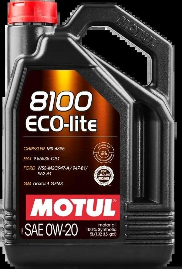 MOTUL 8100 ECO-LITE 0W-20 5L - Image 1
