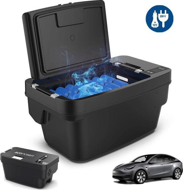 Acopower T35 12/24Volt 33Litre Tesla Model Y ile Uyumlu Kompresörlü Outdoor Oto Buzdolabı - Image 1
