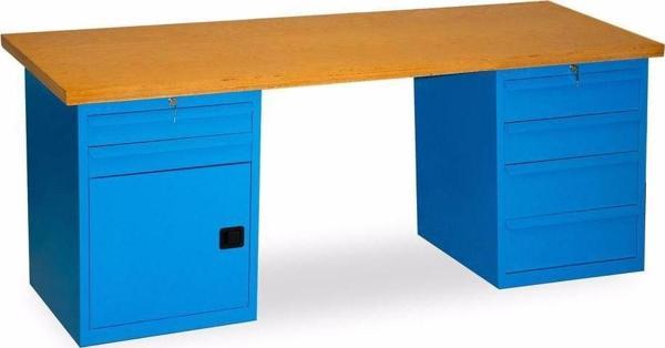 2.1 Metre Çalışma Tezgahı 6 Çekmeceli Dolaplı İE.CCT.21.6 - Image 1