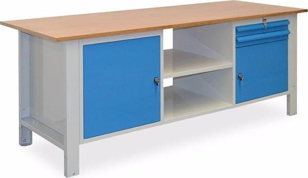 2.1 Metre Yükseklik Ayarlı Çalışma Tezgahı 2 Çekmeceli Dolaplı İE.YACT.21.2 - Image 1