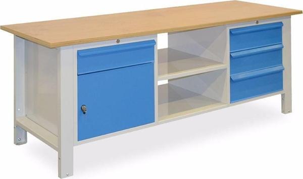 2.1 Metre Yükseklik Ayarlı Çalışma Tezgahı 4 Çekmeceli Dolaplı İE.YACT.21.4 - Image 1
