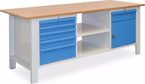 2.1 Metre Yükseklik Ayarlı Çalışma Tezgahı 6 Çekmeceli Dolaplı İE.YACT.21.6 - Image 1
