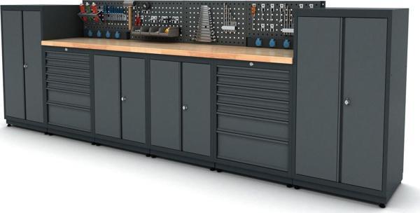 3.7 Metre Modüler Çalışma Tezgahı İE.36.18.34 - Image 1