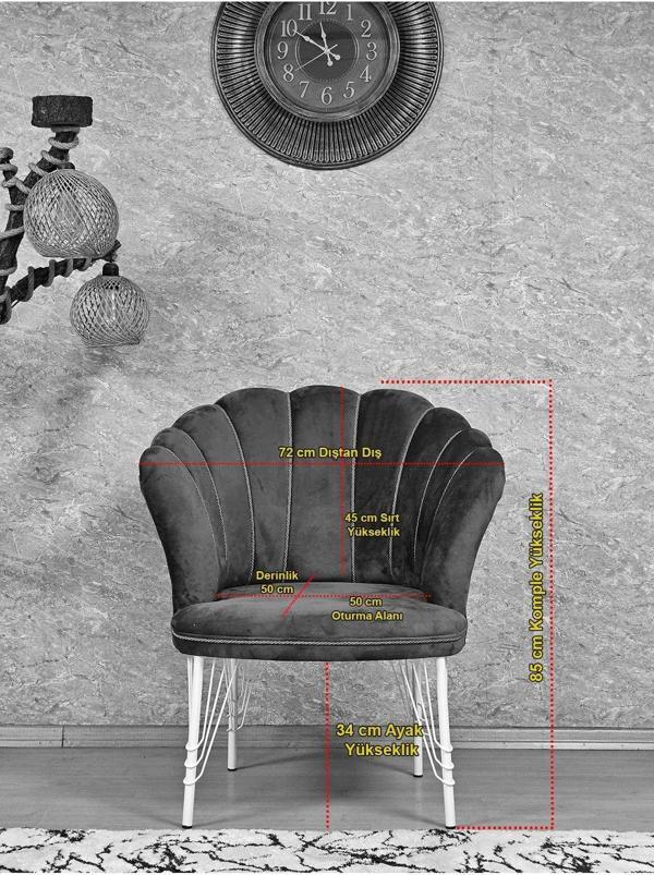 Gold Kaplama  Tel Ayak Papatya Çay Seti Koltuk Takımı , Balkon, Salon, Ofis, Cafe Koltuk Takımı MAVİ Renk Tek Ebat Beden - Image 1