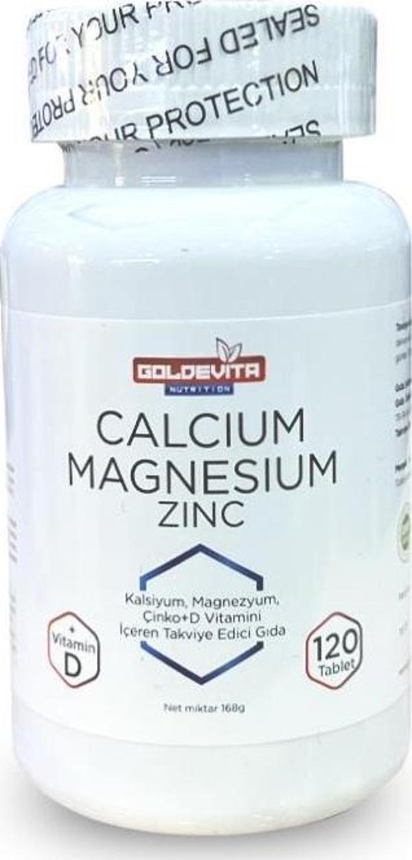 Goldevita Nutrition Calcium Magnesium Zinc Vitamin D 120 Tablet - Image 1
