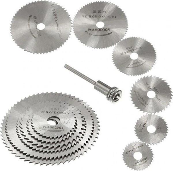 Zhltools 6 Parça Mini Matkap Ucu Ahşap Kesme Yuvarlak Çelik Bıçak Testere Diski - Image 1