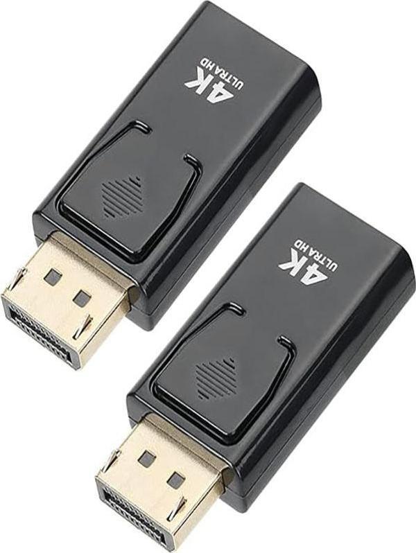 Displayport to Hdmi Mini Siyah 4k 30hz Dp to hdmı Kablo Displayport Çevirici Dönüştürücü - Image 1