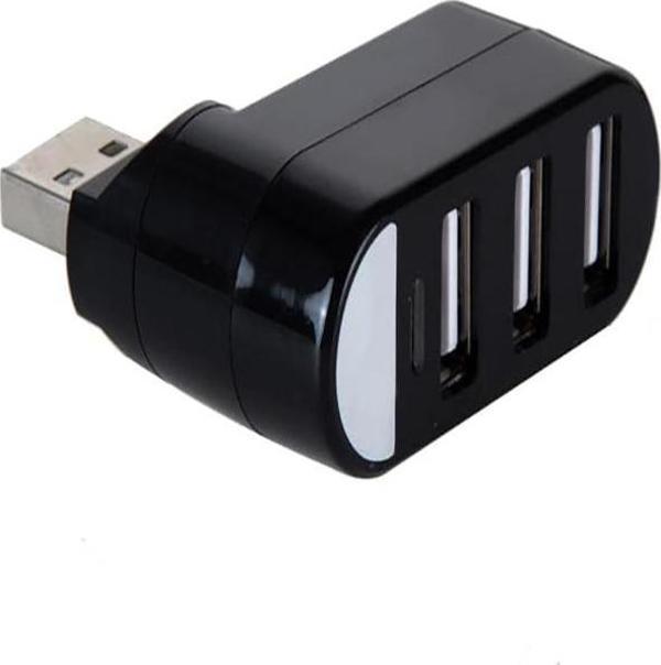 Usb 2.0 Çoklu Hub Ayırıcı 3 Port 180 Derece Dönebilir Usb Çoğaltıcı Çoklayıcı Bilgisayarlar İçin - Image 1