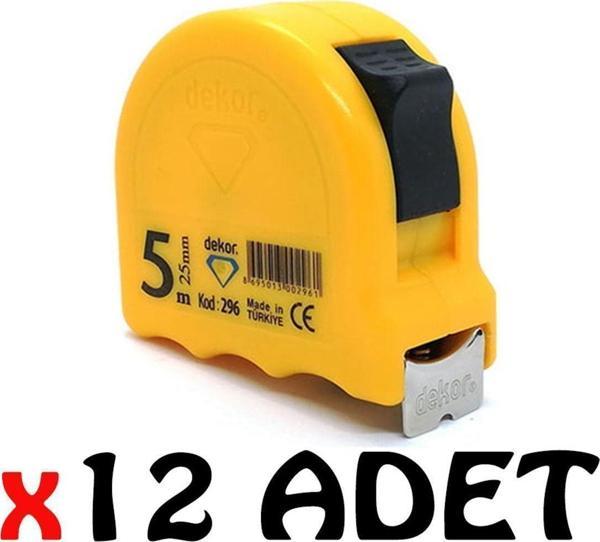 Dekor Hassan Dh296 Şerit Metre 5 M X 25 Mm 12 Adet - Image 1