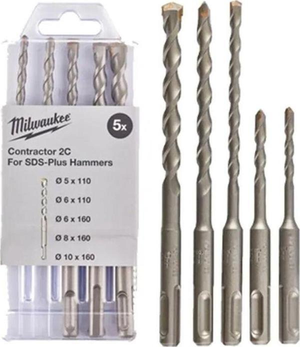 Milwaukee Milwaukee Sds Plus Elmas Uçlu Matkap Ucu 5 Parça Set - Image 1