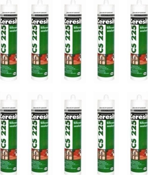 Ceresit Cs 225 Şeffaf Silikon 280 Ml 10 Adet - Image 1