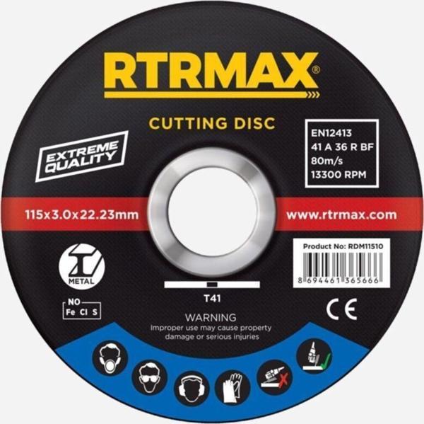 Rtrmax Rdm18030 Metal Kesme Diski 180*3.0*22Mm - Image 1
