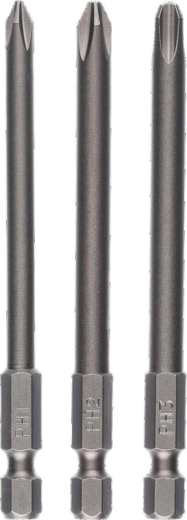Bosch Yıldız Vidalama Ucu Seti Ph1/2/3X89 Mm 3'Lü 2609255966 - Image 1