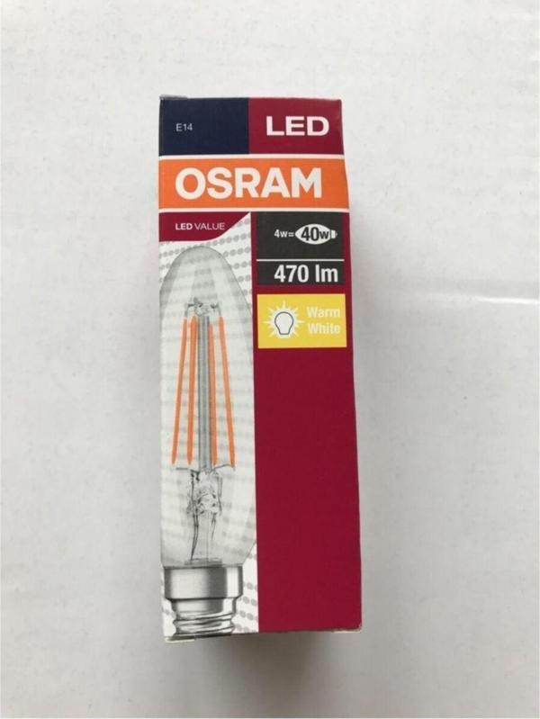 Ledvance Osram Led Value 4W B40 2700K E14 Led Filament Mum Buji - Image 1