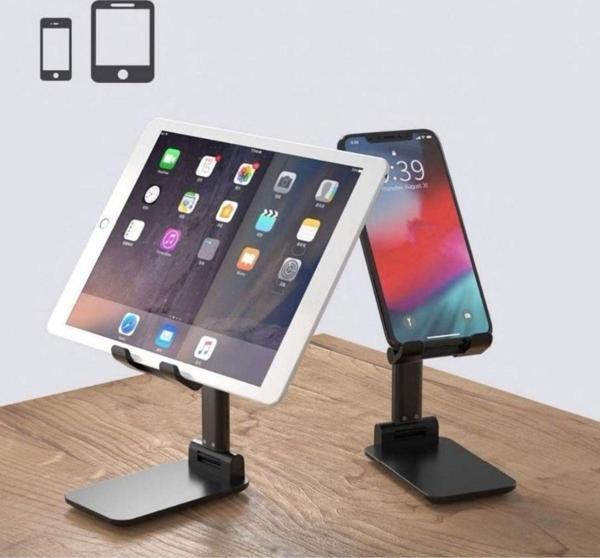 Siyah Aynalı Cep Telefonu Sabitleyici Stand Katlanabilir Ayarlanabilir Telefon Standı-Findit - Image 1