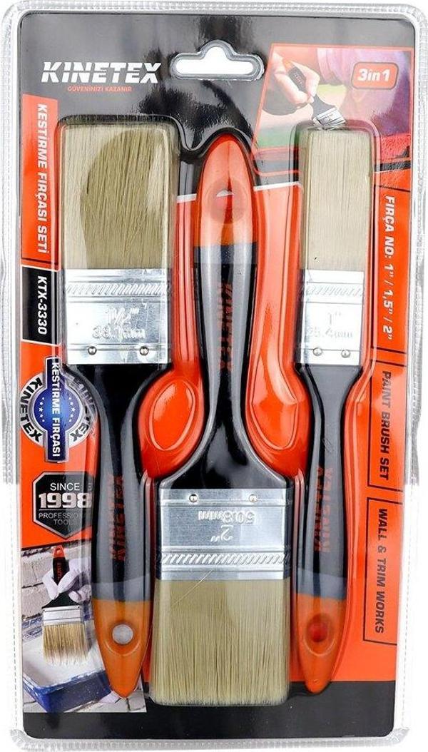 3 PCS - NO:1 İNÇ / 1.5 İNÇ / 2 İNÇ  KESTİRME FIRÇA SET-Findit - Image 1