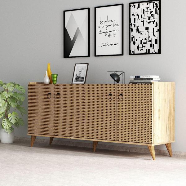 Modern Konsol Çam Hazeran Kapaklı  - KSL0104 - Image 1