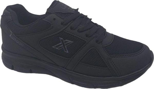 Lutton 3250 Unisex Siyah Bağcıklı File Koşu Ve Günlük Kullanım Spor Ayakkabı - Image 1