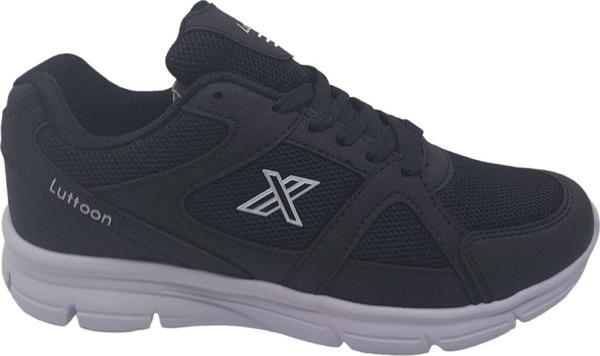 Lutton 2510 Unisex Siyah Bağcıklı File Koşu Ve Günlük Kullanım Spor Ayakkabı - Image 1
