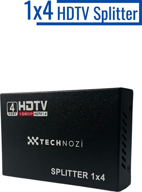 Technozi 4 Port Hdmi Çoklayıcı Splitter Switch Çoğaltıcı Çoklu Ekran - Image 1