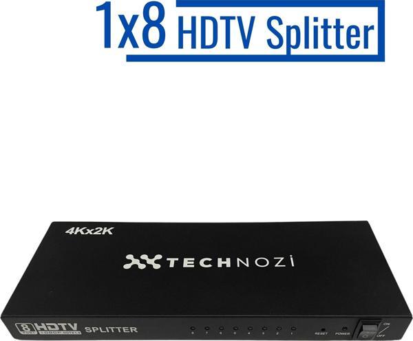 Technozi  8 Port Hdmi Çoklayıcı Splitter Switch Çoğaltıcı Çoklu Ekran - Image 1
