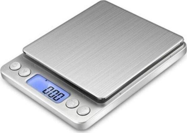 Dijital Hassas Terazi 0,1 Gr Hassasiyetli 3000 Gr Kapasiteli Mutfak Terazisi TdrTR - Image 1