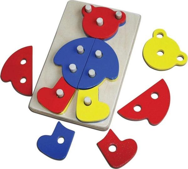 KAL-1003 Ayı Sök Tak Ahşap Oyuncak -Chiva - Image 1