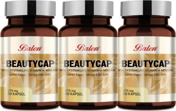 Balen Beautycap Hidrolize Kolajen Biotin Içeren 60 Kapsül X 3 Adet - Image 1