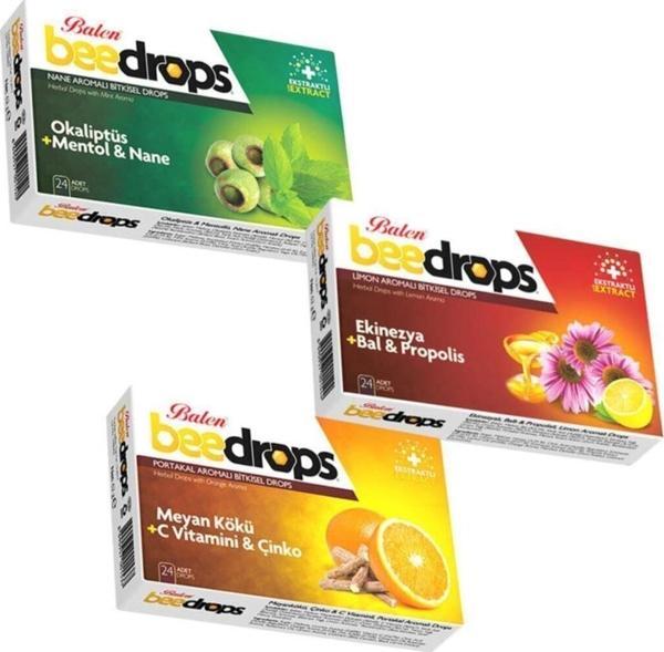 Balen Beedrops 3'Lü Pastil Set 24 Drops X 3 - Image 1