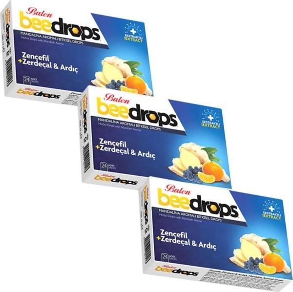 Balen Beedrops Zencefil - Zerdeçal - Ardıçlı Mandalina Aromalı 24 Drops X 3 Adet - Image 1